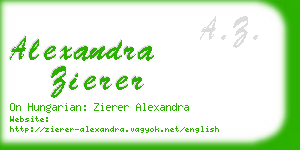 alexandra zierer business card